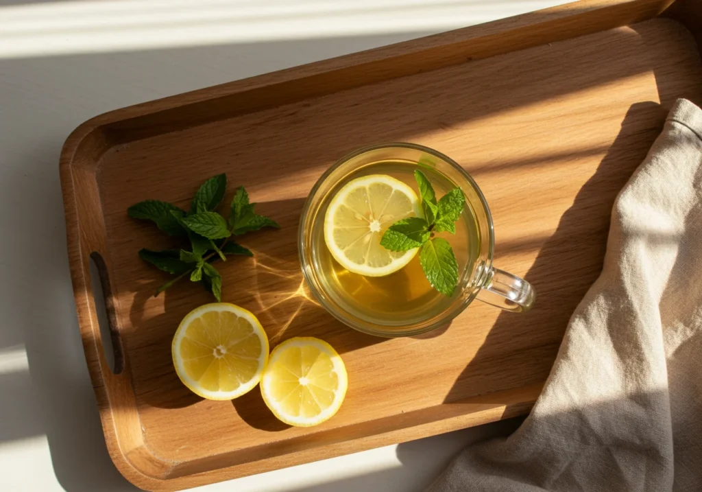 lemon balm tea for digestion and weight loss