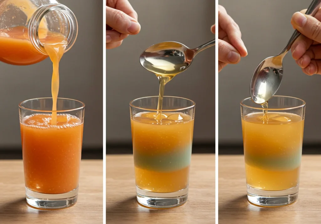 Steps to layer Mermaid Sunrise Mocktail