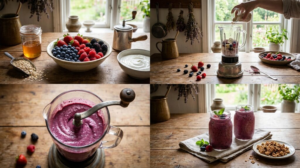 berry smoothie recipes steps