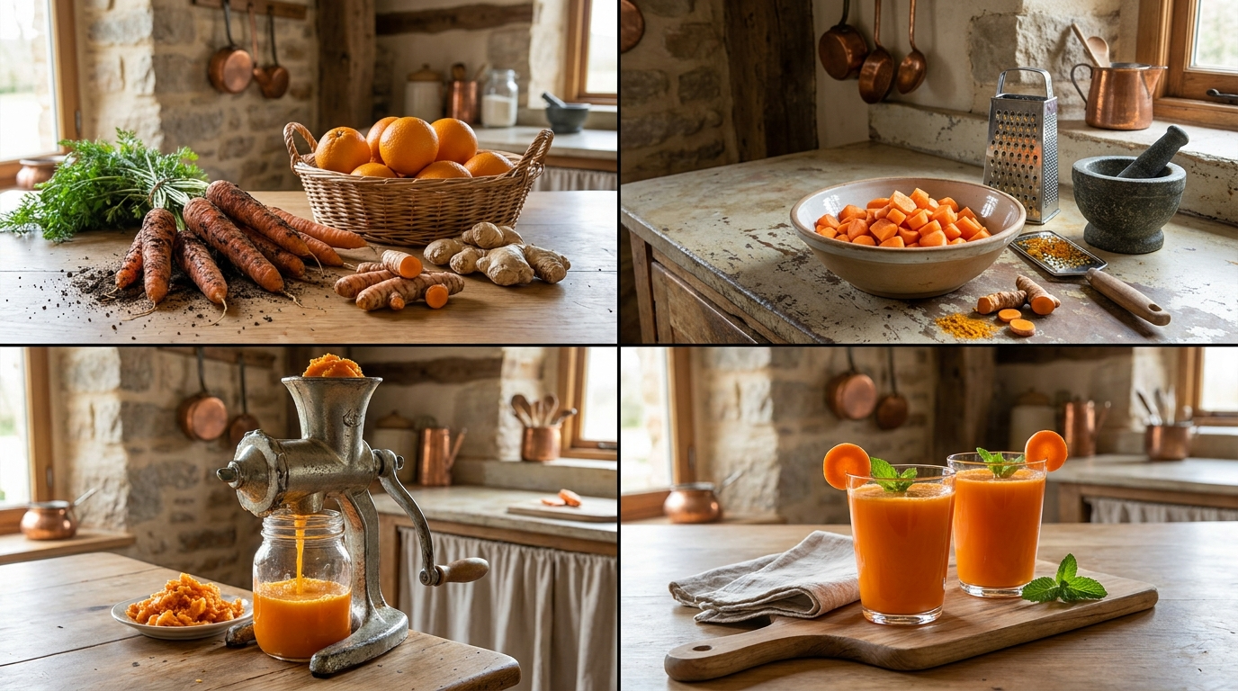 berry smoothie preparation steps