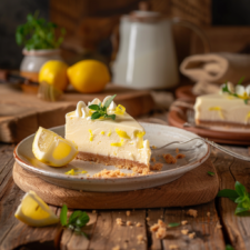 Easy No-Bake Lemon Icebox Cheesecake