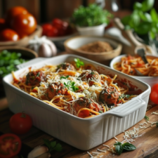 The Best Baked Spaghetti and Meatballs Recipe
