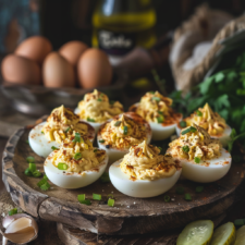 Grandma's Pickle Deviled Eggs