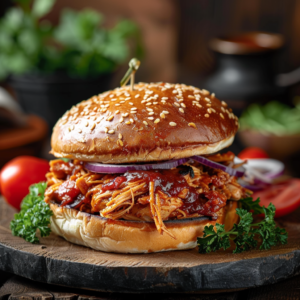 Easy Slow Cooker BBQ Chicken Sandwiches
