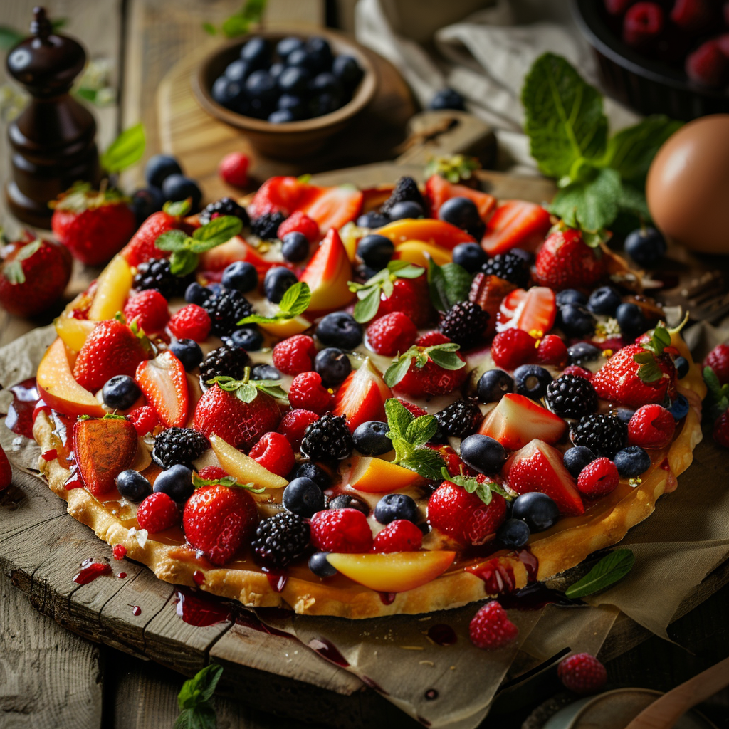 Delicious Berry Fruit Pizza Recipe: A Crowd-Pleasing Dessert