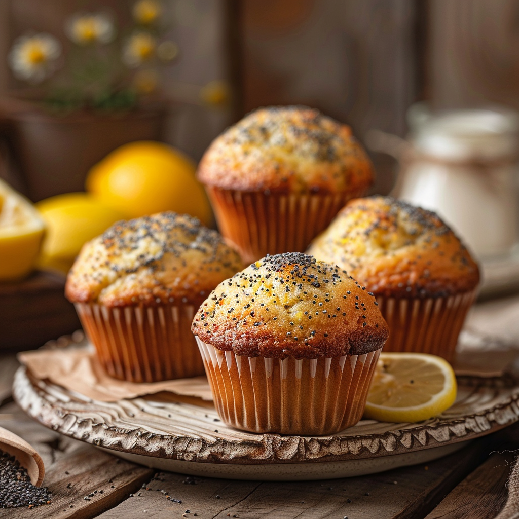 Classic Lemon Poppy Seed Muffins: A Wholesome Homemade Treat