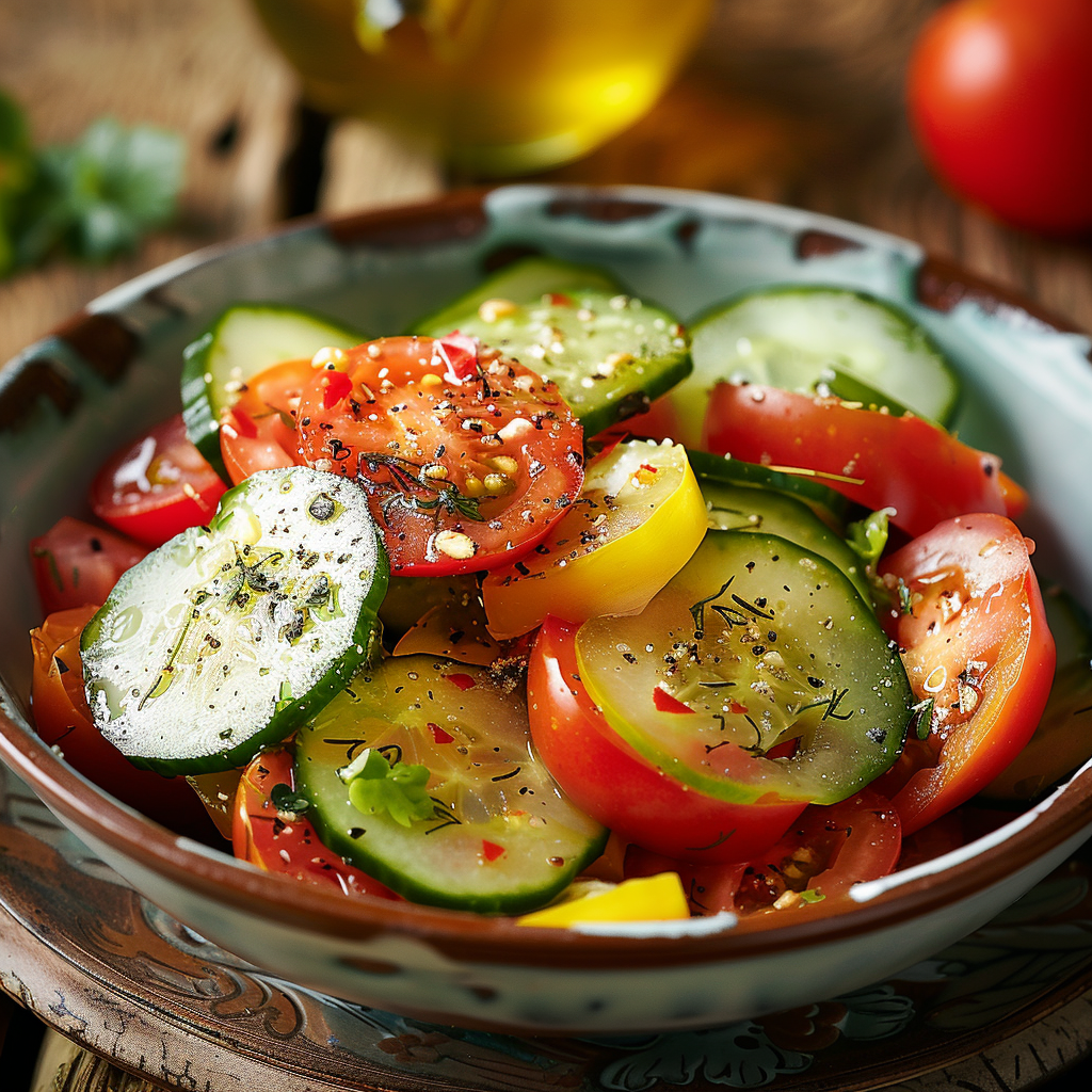 Garden Tomato Cucumber Salad: A Refreshing Old-Fashioned Favorite