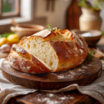 Effortless No-Knead White Bread: A Grandma-Style Recipe