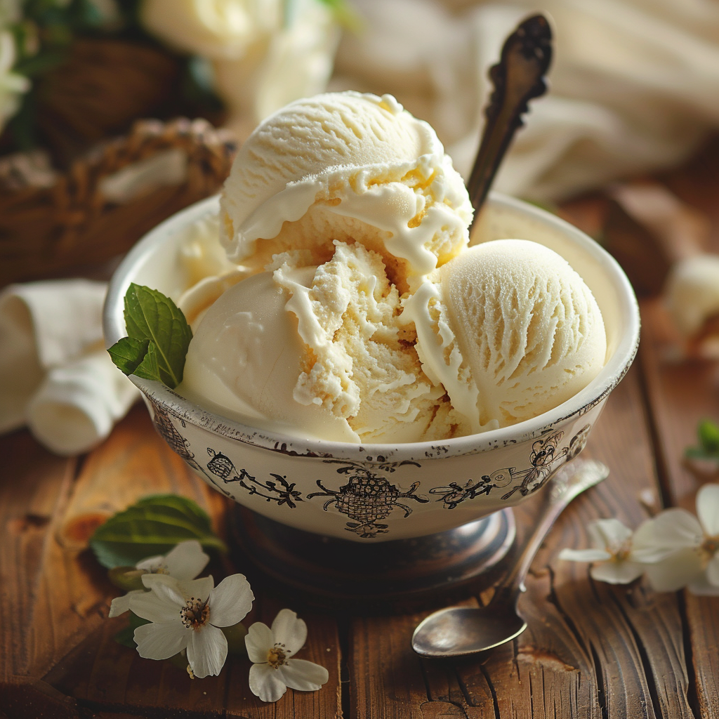 Old-Fashioned Vanilla Ice Cream: A Timeless Homemade Delight