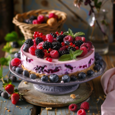 Easy No-Bake Berry Cheesecake Recipe