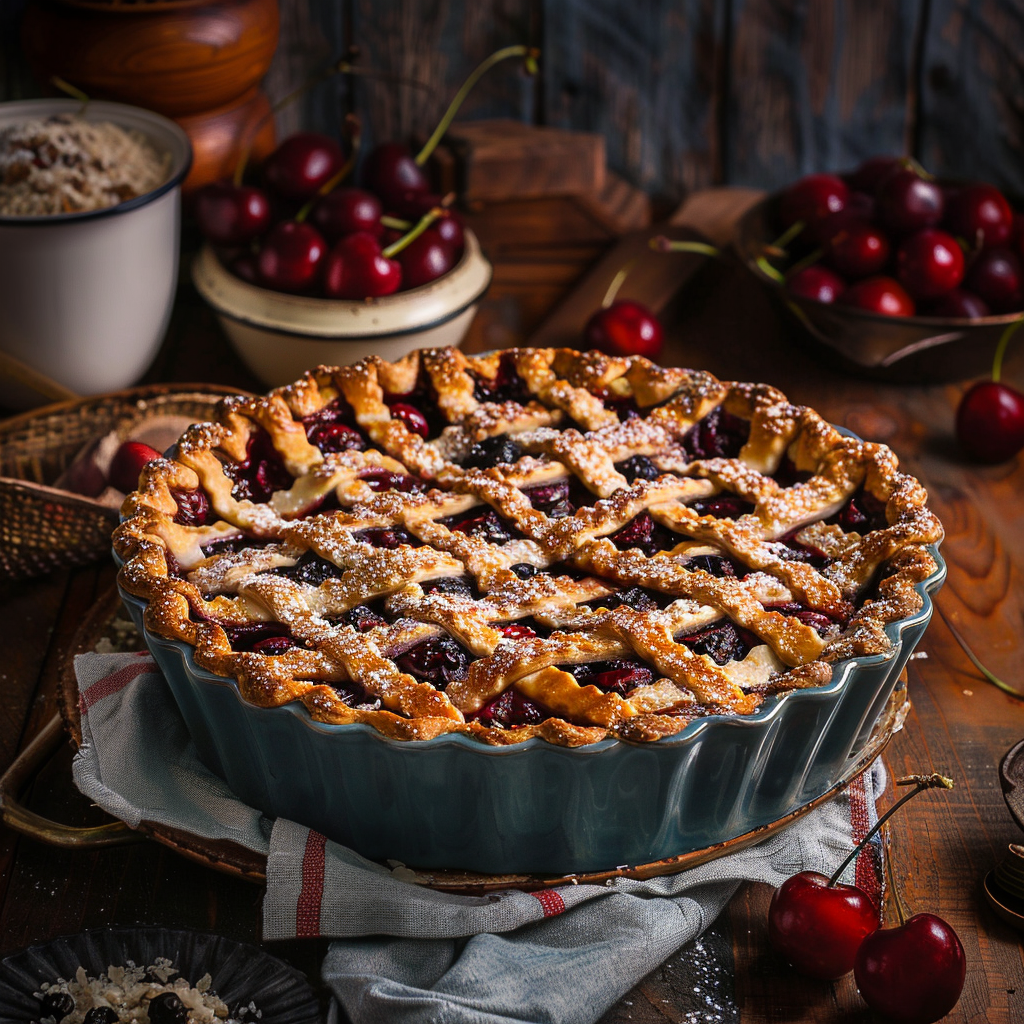 Homemade Sweet Cherry Pie: A Classic Grandma-Style Recipe