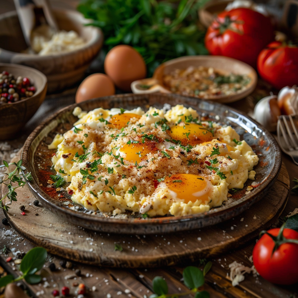 The Best Cheese Scrambled Eggs Recipe