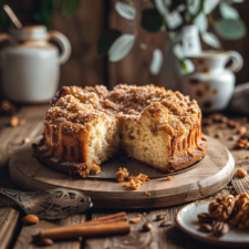 Easy Sour Cream Coffee Cake Recipe - Grandma's Comfort