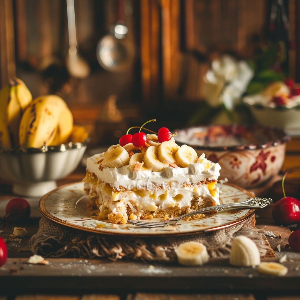 Easy Banana Split Cake: A No-Bake Grandma-Style Delight