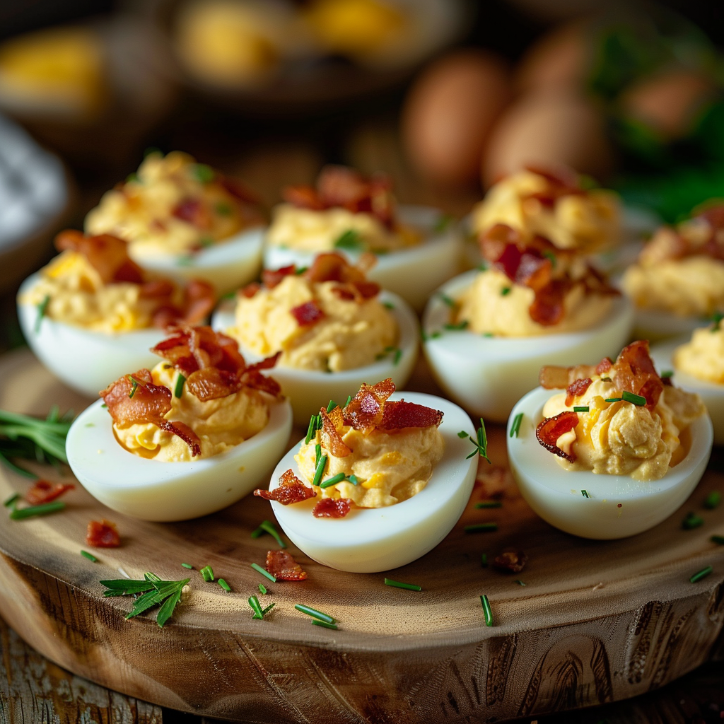 Classic Bacon Deviled Eggs: A Comforting Crowd-Pleaser