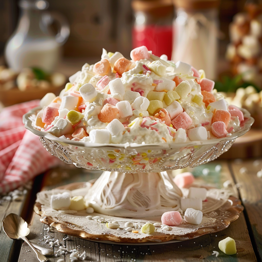 Marshmallow Ambrosia Salad: A Sweet & Creamy Old-Fashioned Delight