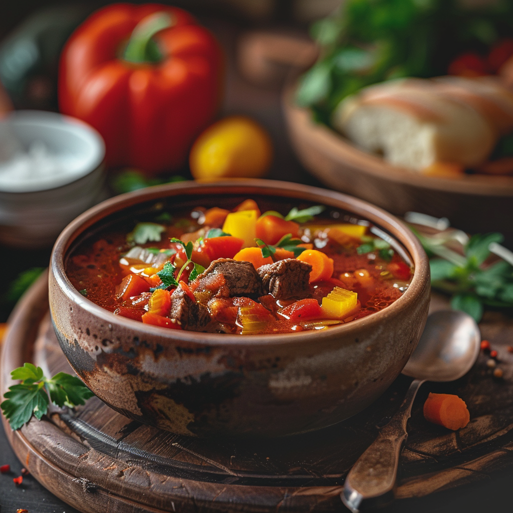 Hearty Vegetable Beef Soup: A Comforting Homemade Classic