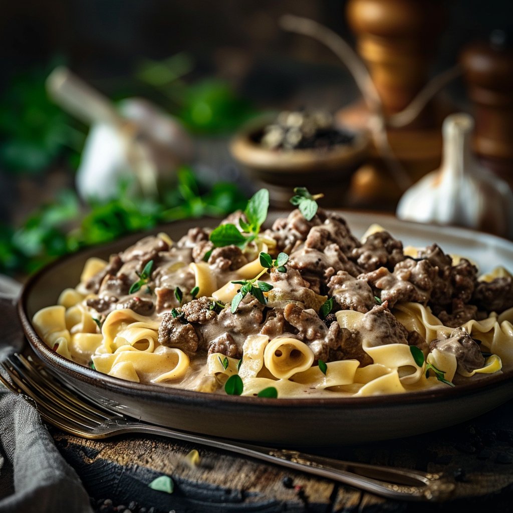 Grandma's Ground Beef Stroganoff: An Easy Comfort Food Classic